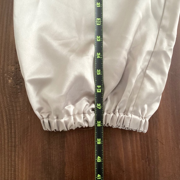 Maeve by Anthropologie Champagne Satin Jogger Pants - Picture 9 of 13
